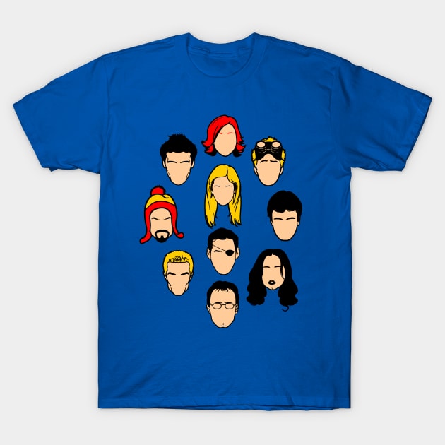 Whedon's Heroes T-Shirt by TomTrager